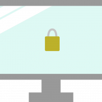 Free security lock protect vector