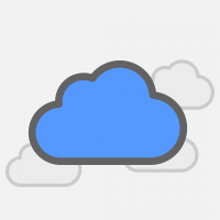Free cloud storage icon vector