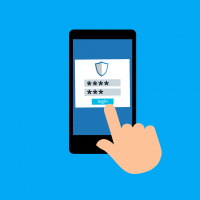 Free password login sign vector