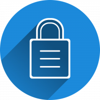 Free castle security locked vector
